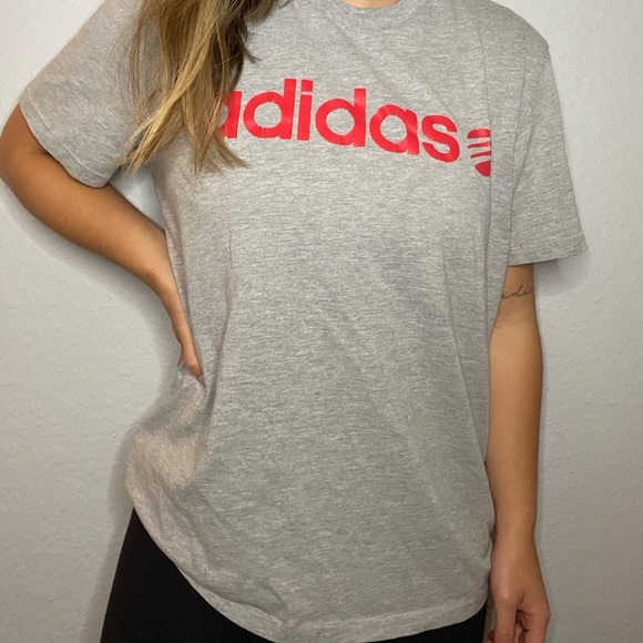 red grey adidas dress